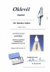 Dental Certificate - Ankylos Prothetic - Dentistry Abroad